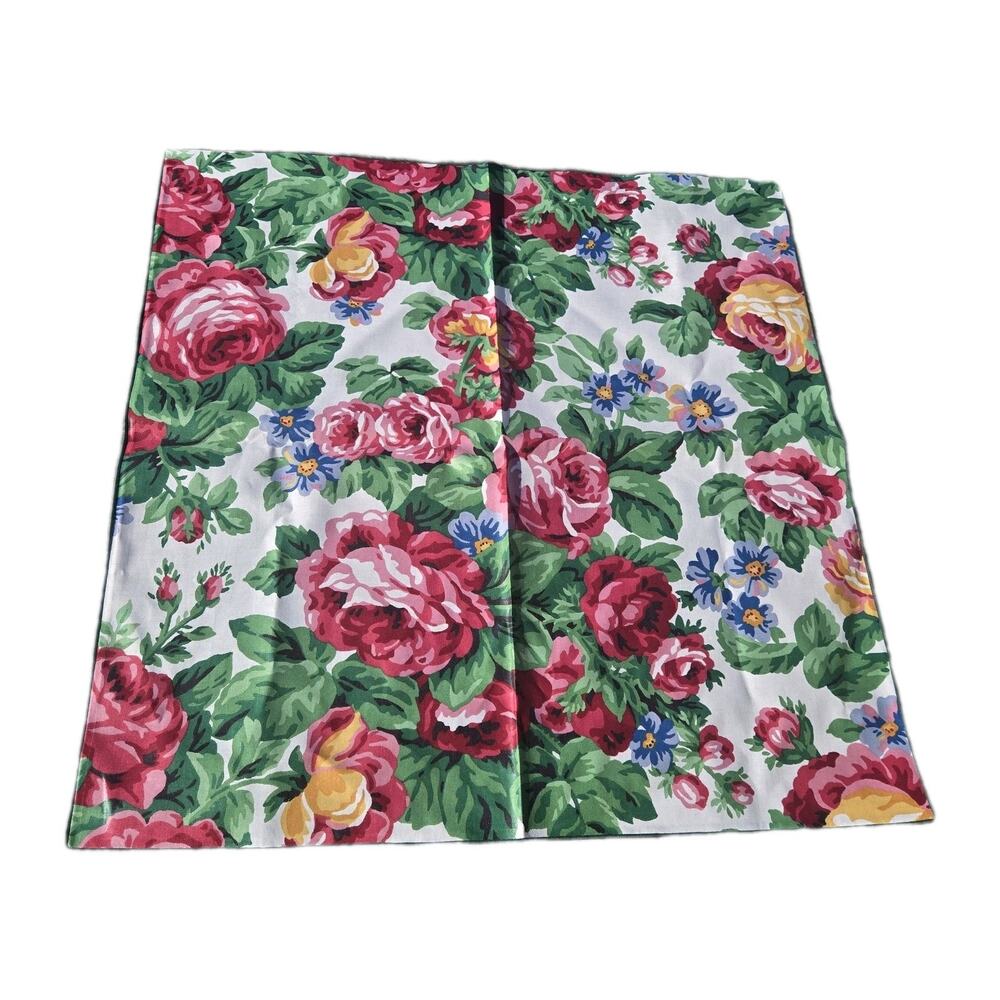 Longaberger Sentimental Rose Table Square Napkin